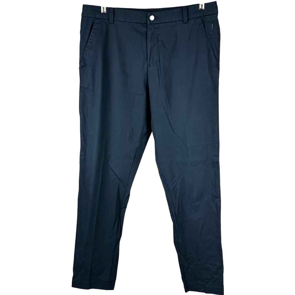 Lululemon Commission Pant Classic Swift Cotton True Navy Men's Size 34 x 31 EUC